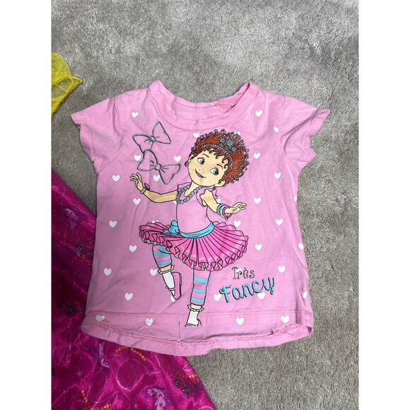 Fancy Nancy 2T Bundle Dress T Shirt Girls Toddler Clothing Pink - Picture 3 of 7